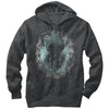 Men's Lost Gods Distressed Owl Wreath  Adult Pull Over Hoodie