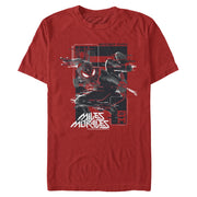 Men's Marvel Spider-Man: Miles Morales Glitch Frame  Adult T-Shirt