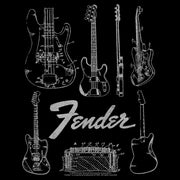 Men's Fender Guitar Chart  Adult Sweatshirt