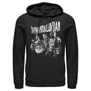 Men's Star Wars: The Mandalorian Guild on Assignment  Adult Pull Over Hoodie