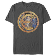 Men's Marvel Eternals Group Gold Badge  Adult T-Shirt