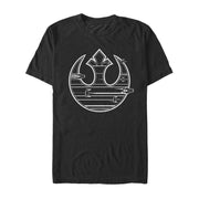 Men's Star Wars The Last Jedi Rebel Streak  Adult T-Shirt