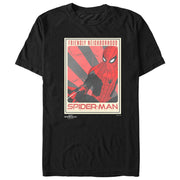 Men's Marvel Spider-Man: No Way Home Friendly Neighborhood Poster  Adult T-Shirt