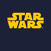 Men's Star Wars Embroidered Yellow Classic Logo  Adult T-Shirt