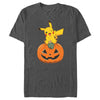 Men's Pokemon Halloween Pikachu Jack-O'-Lantern  Adult T-Shirt