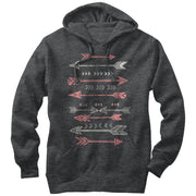 Men's Lost Gods Distressed Tribal Arrows  Adult Pull Over Hoodie