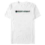 Men's Marvel: Moon Knight Blue Horizontal Logo  Adult T-Shirt