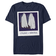 Men's Beetlejuice Halloween Strange and Unusual Ghost Photo  Adult T-Shirt