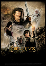 Men's The Lord of the Rings Return of the King Movie Poster  Adult T-Shirt