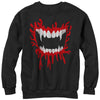 Men's Lost Gods Halloween Vampire Fangs  Adult Sweatshirt