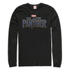 Men's Marvel Black Panther 2018 Text Logo  Adult Long Sleeve Shirt