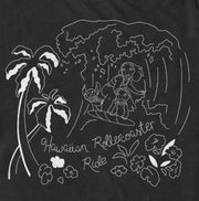 Men's Lilo & Stitch Hawaiian Rollercoaster Ride Outline  Adult T-Shirt