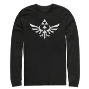 Men's Nintendo Legend of Zelda Triforce  Adult Long Sleeve Shirt