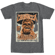 Men's Star Wars Chewbacca Vintage Concert Poster  Adult T-Shirt