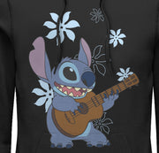 Men's Lilo & Stitch Floral Ukulele Dance  Adult Pull Over Hoodie