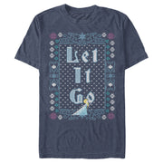 Men's Frozen Let Go Knit Pattern  Adult T-Shirt