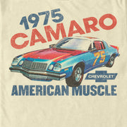 Men's General Motors Retro 1975 Camaro American Muscle  Adult T-Shirt