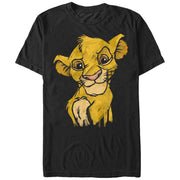 Men's Lion King Simba Smirk  Adult T-Shirt