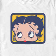 Men's Betty Boop Blue and Yellow Square  Adult T-Shirt