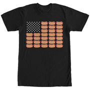 Men's Lost Gods Hot Dog American Flag  Adult T-Shirt