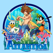 Men's Kingdom Hearts 1 Mermen Friends From Atlantica  Adult T-Shirt