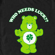 Men's Care Bears Who Needs Luck?  Adult T-Shirt