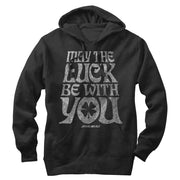 Men's Star Wars May the Luck Be With You  Adult Pull Over Hoodie