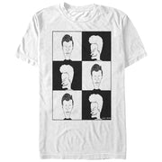 Men's Beavis and Butt-Head and Squares  Adult T-Shirt