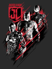 Men's Zack Snyder Justice League Triple Threat Team  Adult T-Shirt