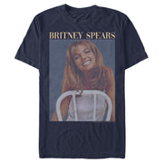 Men's Britney Spears Faded Smile Poster  Adult T-Shirt