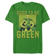 Men's Justice League St. Patrick's Day Martian Manhunter Good to be Green  Adult T-Shirt