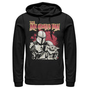 Men's Star Wars: The Mandalorian Strong Attachment  Adult Pull Over Hoodie