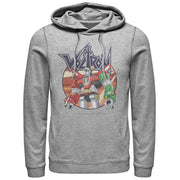 Men's Voltron: Defender of the Universe Robot Circle  Adult Pull Over Hoodie