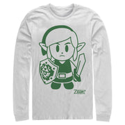 Men's Nintendo Legend of Zelda Link's Awakening Sleek Avatar  Adult Long Sleeve Shirt