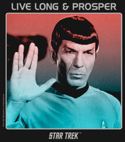 Men's Star Trek: The Original Series Spock Live Long and Prosper Poster  Adult T-Shirt