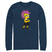 Men's The Simpsons Punk Lisa  Adult Long Sleeve Shirt