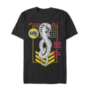 Men's Cobra Kai Snake Geometric Logo  Adult T-Shirt