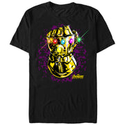 Men's Marvel Avengers: Avengers: Infinity War Gauntlet Sparkle  Adult T-Shirt