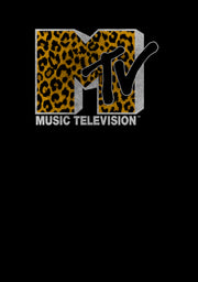 Men's MTV Cheetah Print Logo  Adult Sweatshirt