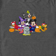 Men's Mickey & Friends Halloween Group Shot  Adult T-Shirt