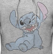 Men's Lilo & Stitch Halftone Smile  Adult Pull Over Hoodie