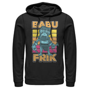 Men's Star Wars: The Rise of Skywalker Babu Frik Pop Art Portrait  Adult Pull Over Hoodie