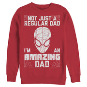 Men's Marvel Spider-Man Not Just a Regular Dad I'm an Amazing Dad  Adult Sweatshirt