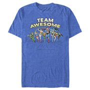 Men's Justice League Team Awesome Perspective  Adult T-Shirt