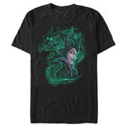 Men's Sleeping Beauty Maleficent Dragon Swirl  Adult T-Shirt