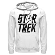 Men's Star Trek: The Original Series Distressed Logo  Adult Pull Over Hoodie