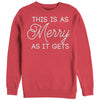 Women's CHIN UP Christmas Merry Fill  Adult Sweatshirt