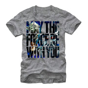 Men's Star Wars Force Be With You Photos  Adult T-Shirt