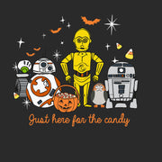 Men's Star Wars Halloween Here for Treat Friends  Adult T-Shirt