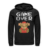 Men's Nintendo Mario Game Over  Adult Pull Over Hoodie